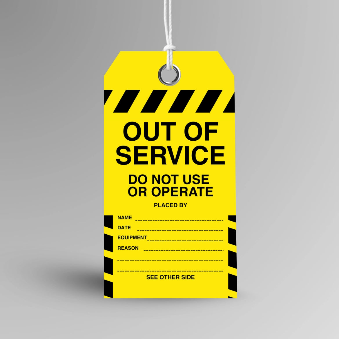 Out of Service Tag