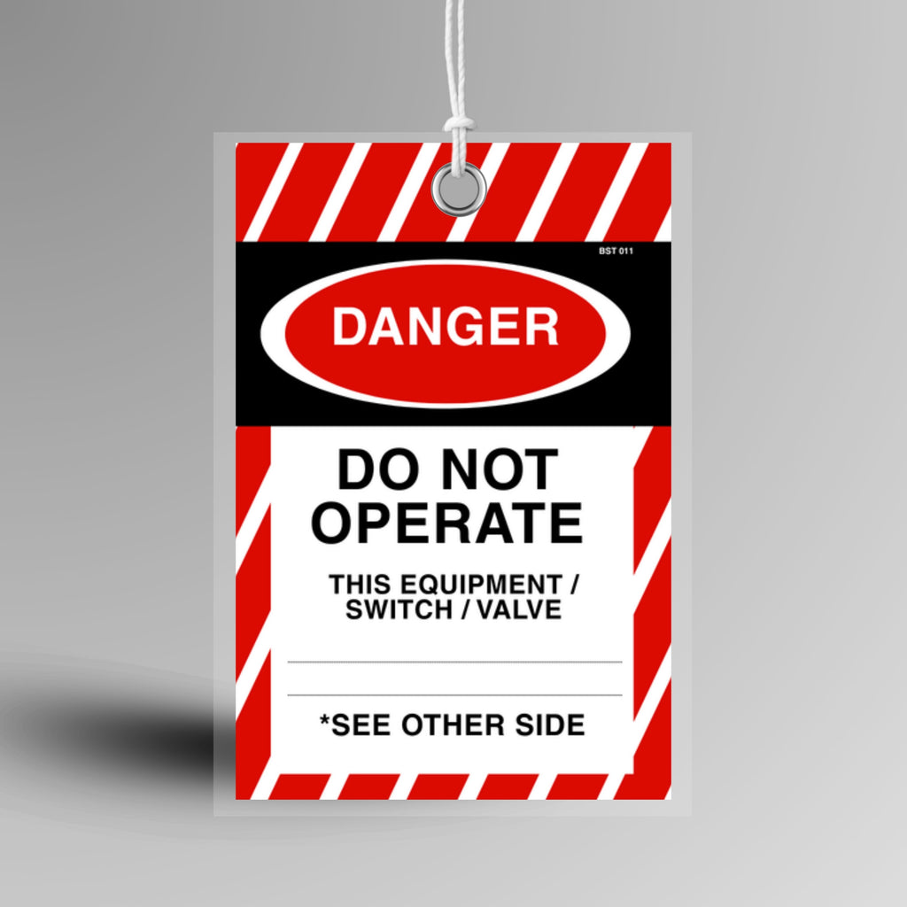 Self Laminating Danger Tag
