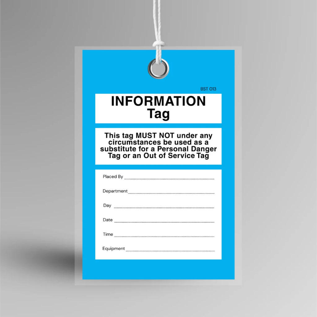 Tamper Proof Information Tag