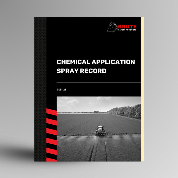 Chemical Application Spray Record Book | Brute Safety Products