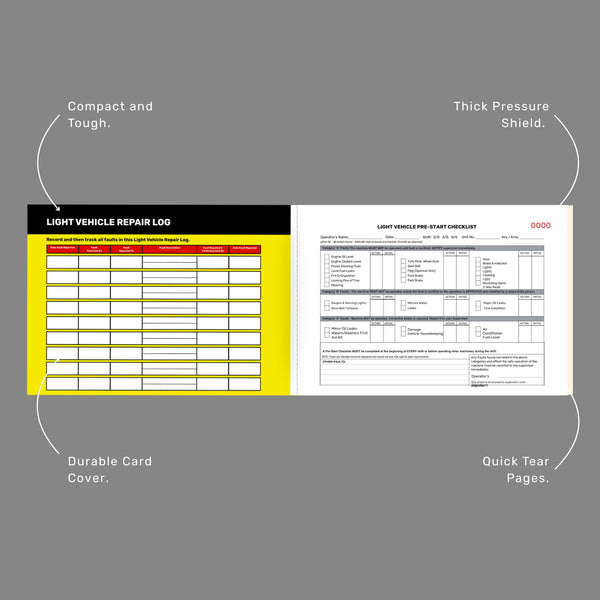 Light Vehicle Pre Start Checklist | Pre Starts Australia – Brute Safety ...
