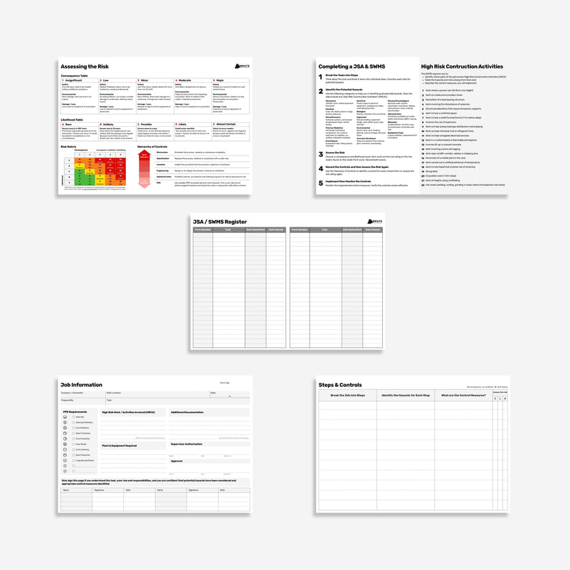 JSA SWMS Book | Brute Safety Products
