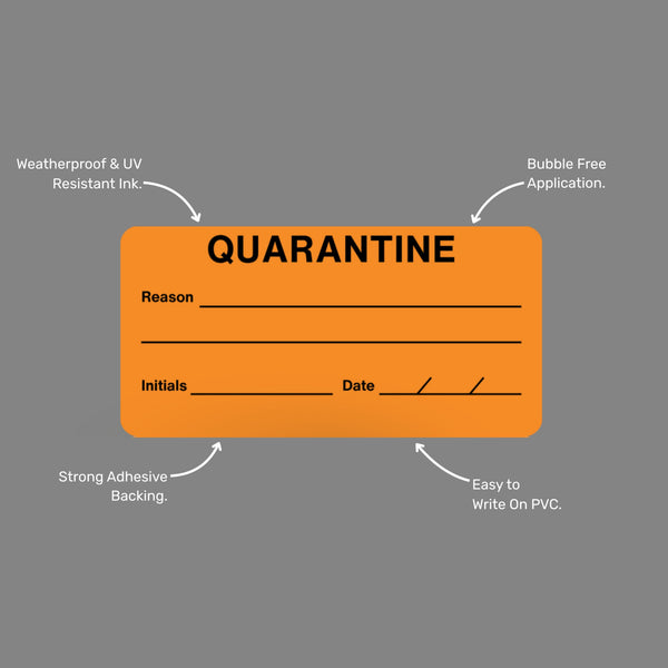 Quarantine Labels | Brute Safety Products
