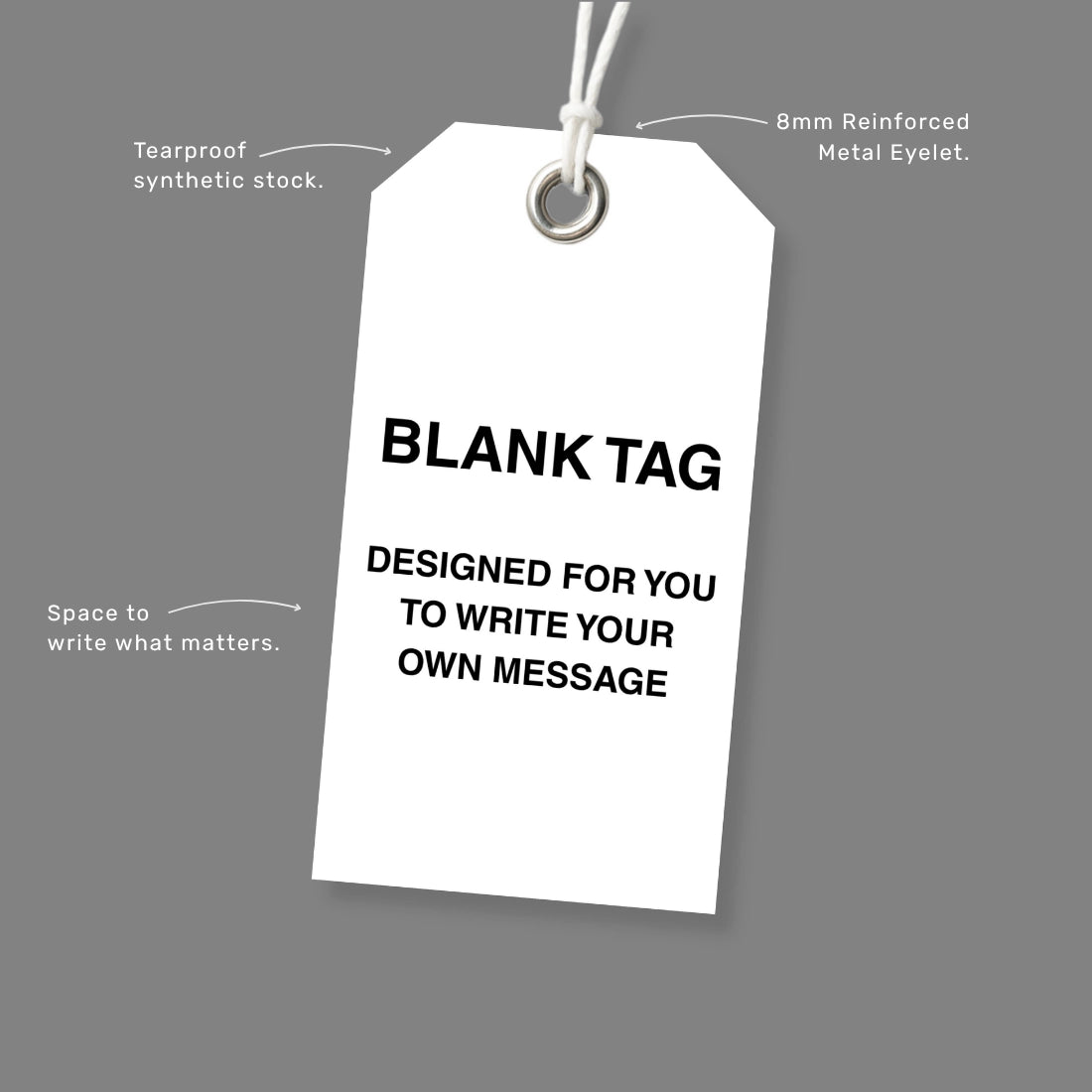 BST 009 safety tag benefits callout highlighting flexibility for site specific safety communications