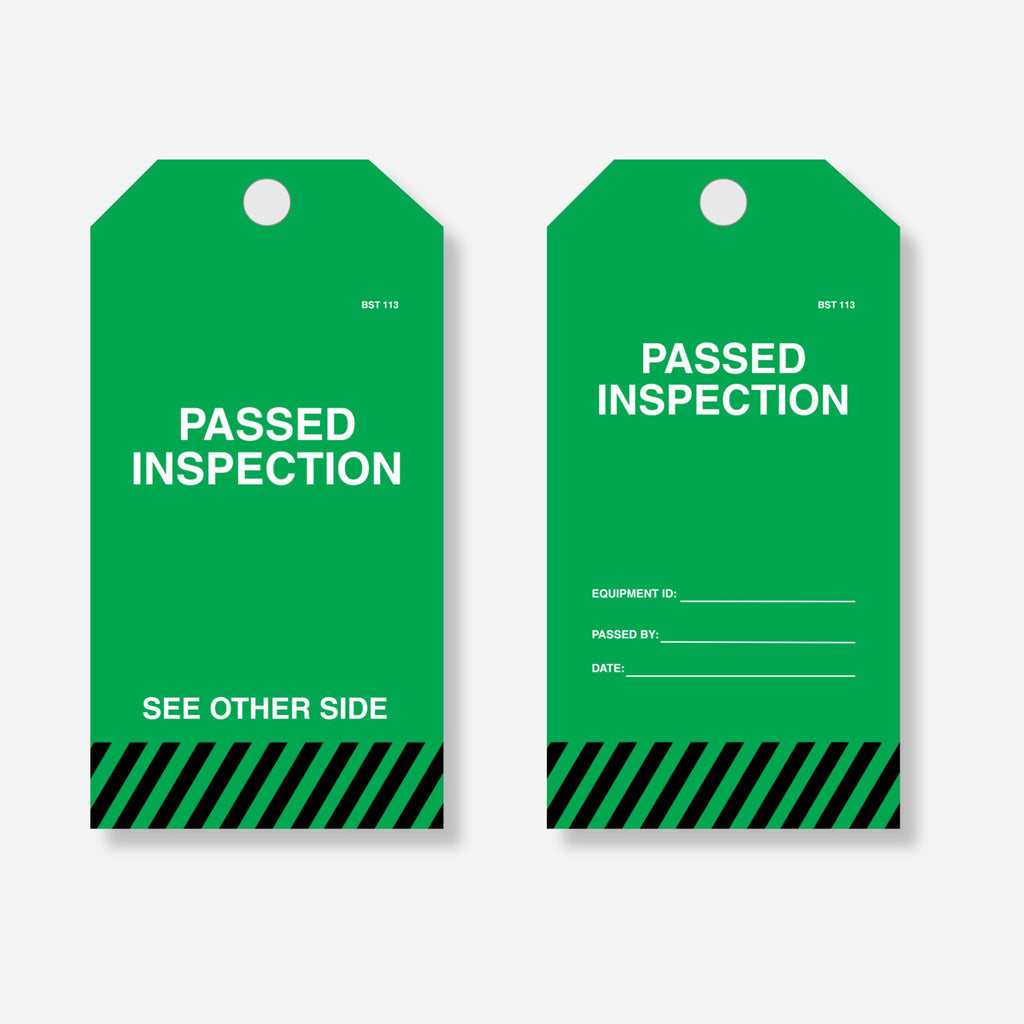 Passed Inspection Tag | #1 Safety Tags Australia – Brute Safety Products