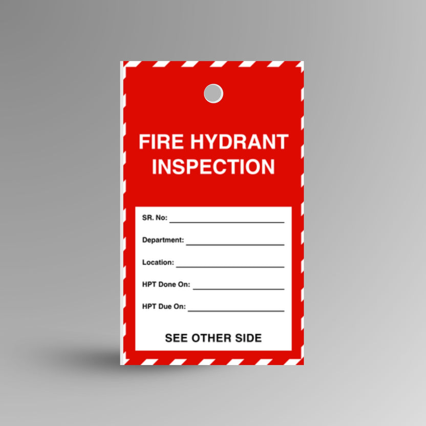 Fire Hydrant Inspection Tag | #1 Safety Tags Australia – Brute Safety ...